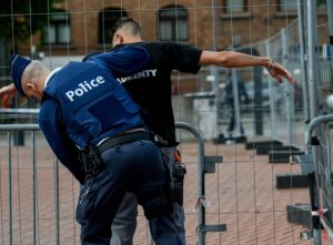 Photo de l'arrestation parue dans les médias belges. D. R.