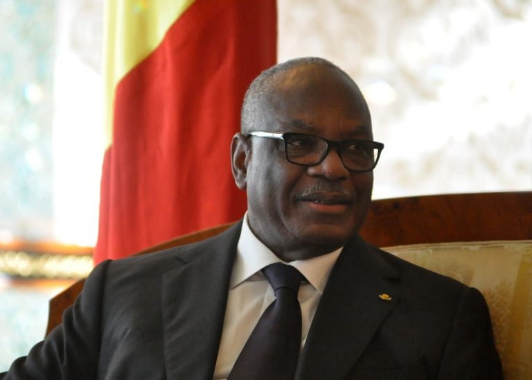 Le président Ibrahim Boubacar Keita à Alger en mars 2015. New Press
