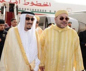 Le roi Salman d'Arabie Saoudite avec Mohammed VI. D. R.