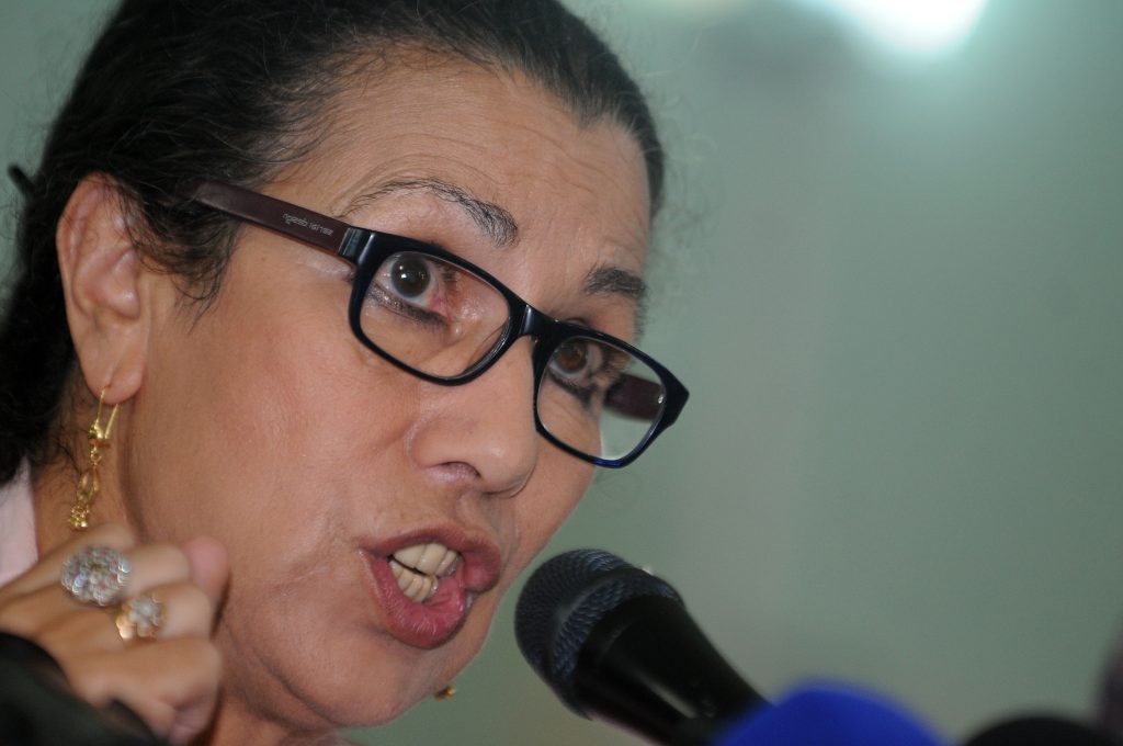 Louisa Hanoune, présidente du PT. New Press