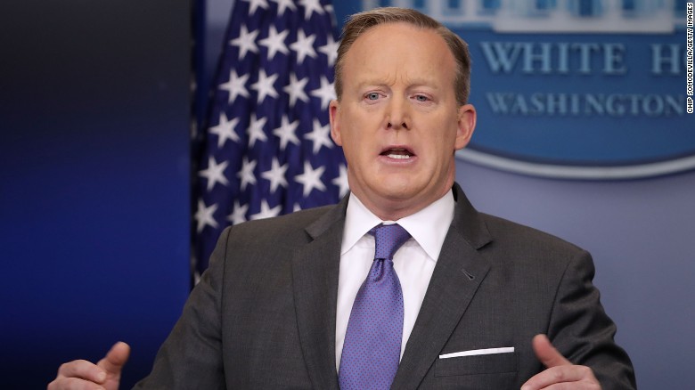 Sean Spicer, porte-parole de la Maison-Blanche. D. R.
