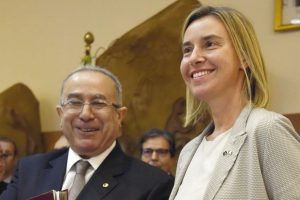 Federica Mogherini et Ramtane Lamamra. D. R.