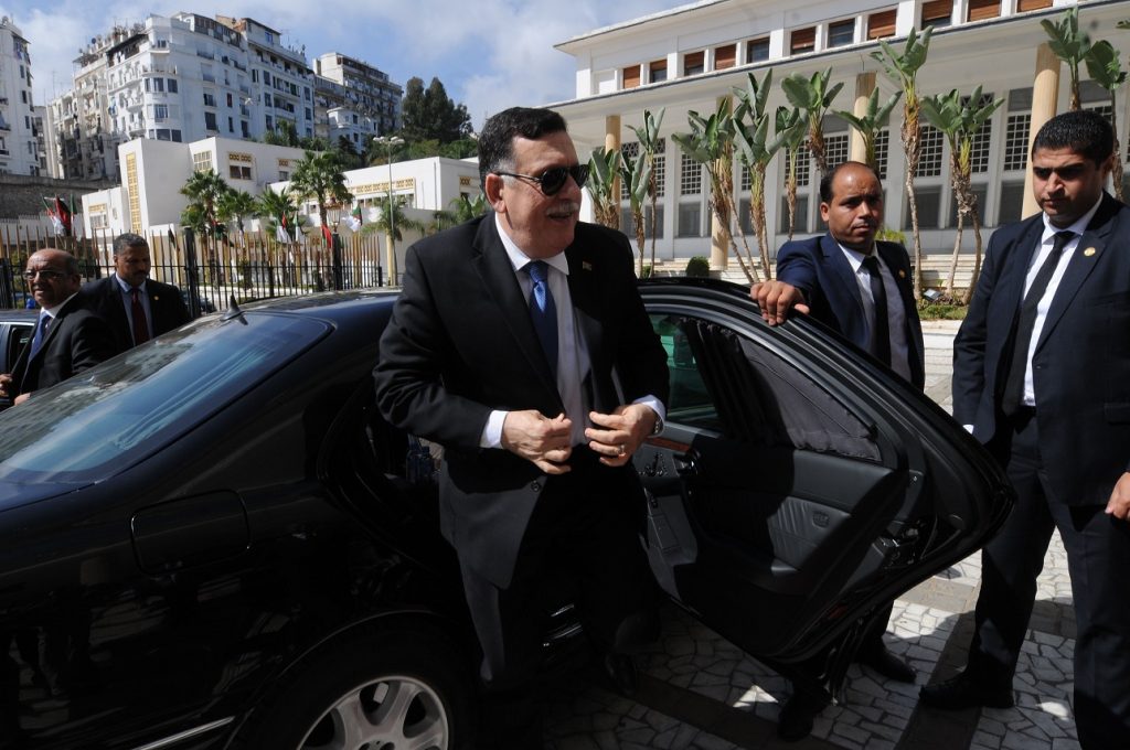 Fayez Al-Sarraj à Alger. New Press