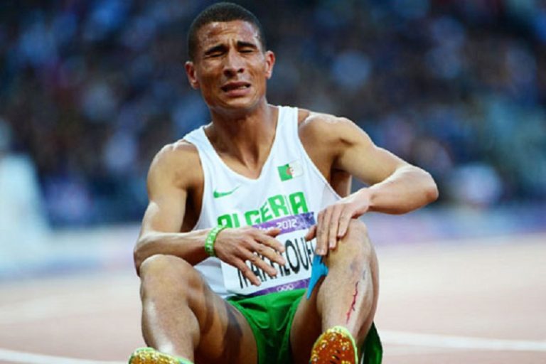 Le champion olympique algérien du 1500m, Taoufik Makhloufi. D. R.