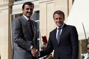 macron et cheikh tamim