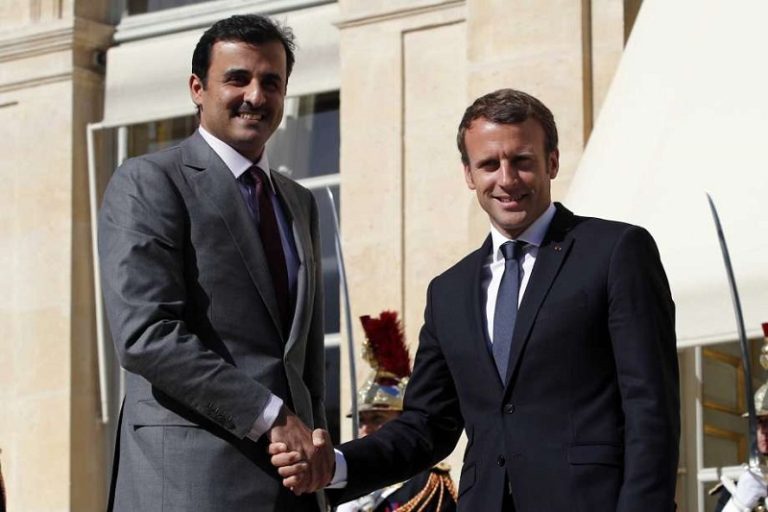 macron et cheikh tamim