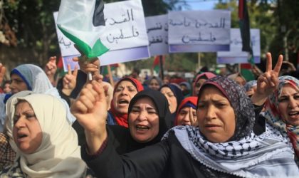 Les Palestiniens protestent à Bethléem contre la décision de Trump