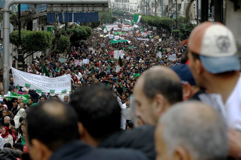 Lors des manifestations du 8 mars à Alger. New Press