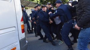 police manifestants