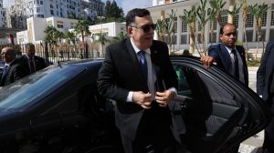 Al-Sarraj à Alger en octobre 2016. New Press