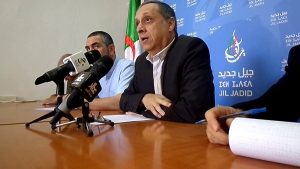 Sofiane Djilali, président de Jil Jadid. New Press