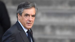 François Fillon, lors de son meeting aujourd'hui. D. R.
