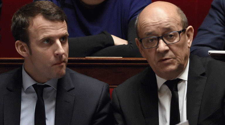 Macron Le Drian