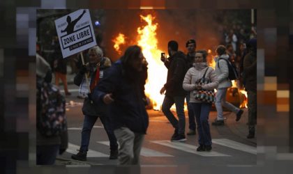 Manifestation anti-pass : des rues de Bruxelles saccagées