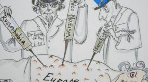 caricature russe Europe