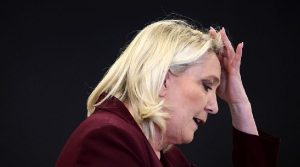Marine Le Pen sur le plateau de France 2. D. R.