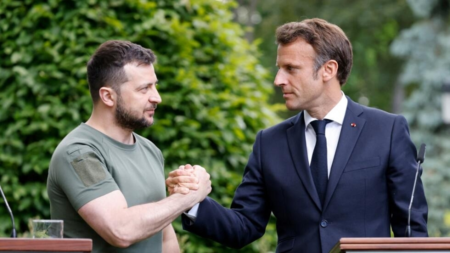 Macron Zelensky