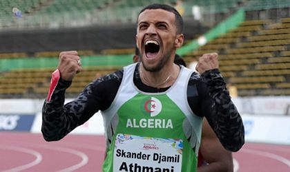 Finale du 400 m/T13 au JP de 2024 : Skander Djamil Athmani en or