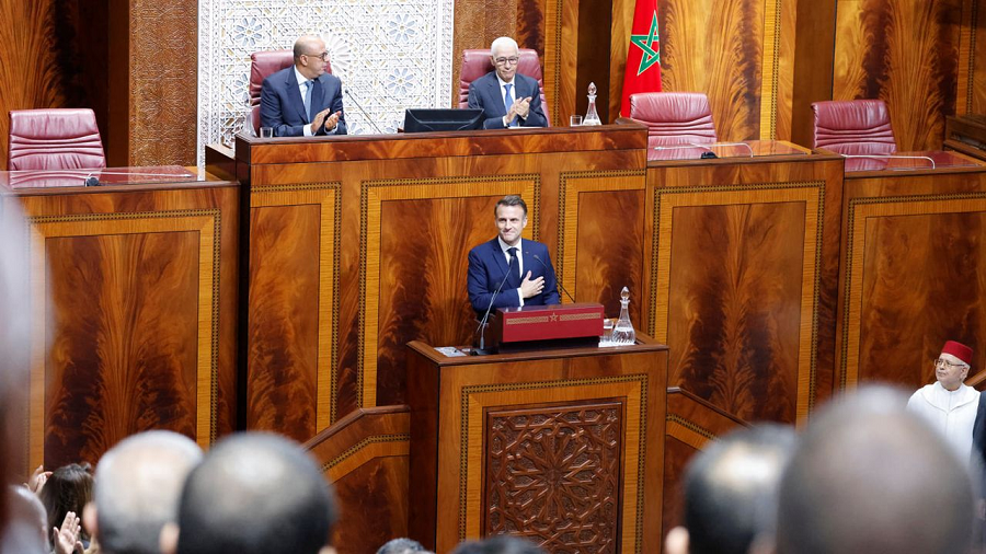 Macron Parlement marocain