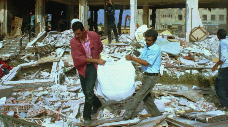 Sur les lieux de l'attentat. D. R. 