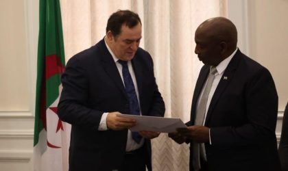 Mohamed Meziane remet une lettre du président Tebboune au Premier ministre du Lesotho