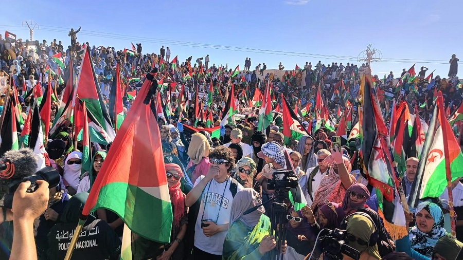Les Sahraouis manifestent contre la tentative de Trump d’imposer le plan marocain