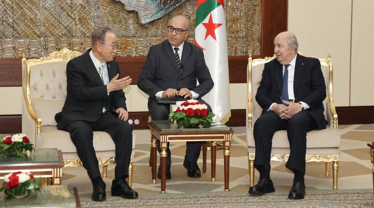 Ban Ki-moon salue le rôle de l’Algérie et la vision du président Tebboune pour un monde durable